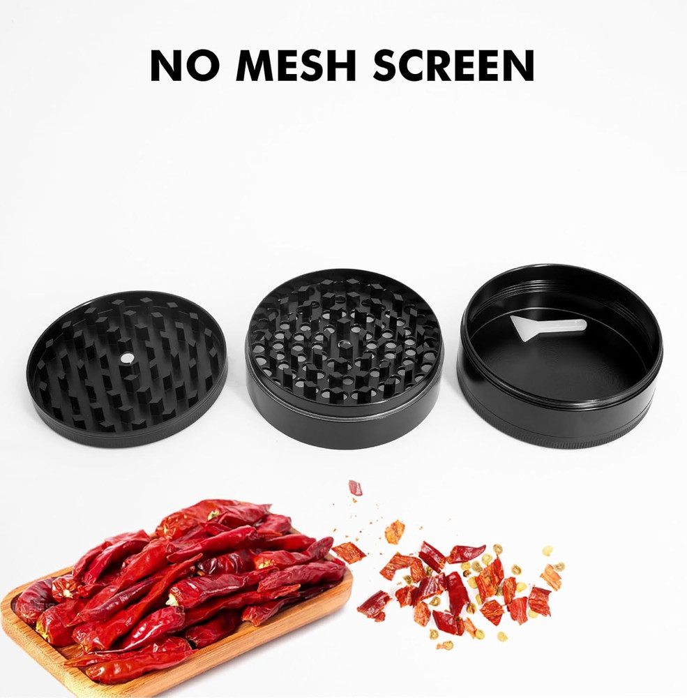 Grinder, Large 3" Spice Grinder (Midnight Black)