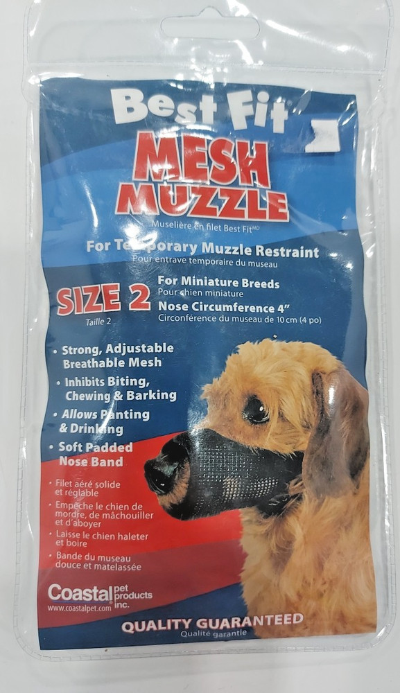 Coastal Pet Product Best Fit Mesh Muzzle Size 2
