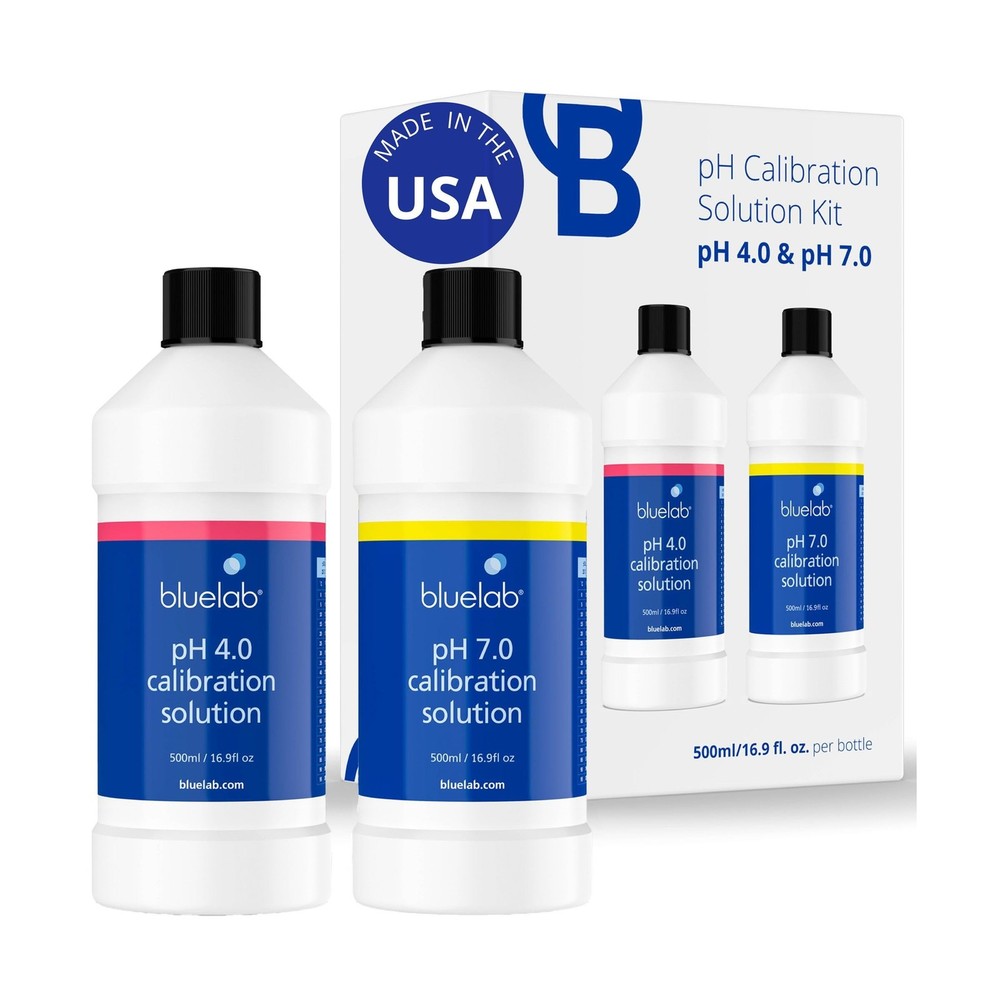 Bluelab pH 4.0 & 7.0 Calibration Solution Kit - pH Meter & pH Pen Calibration...