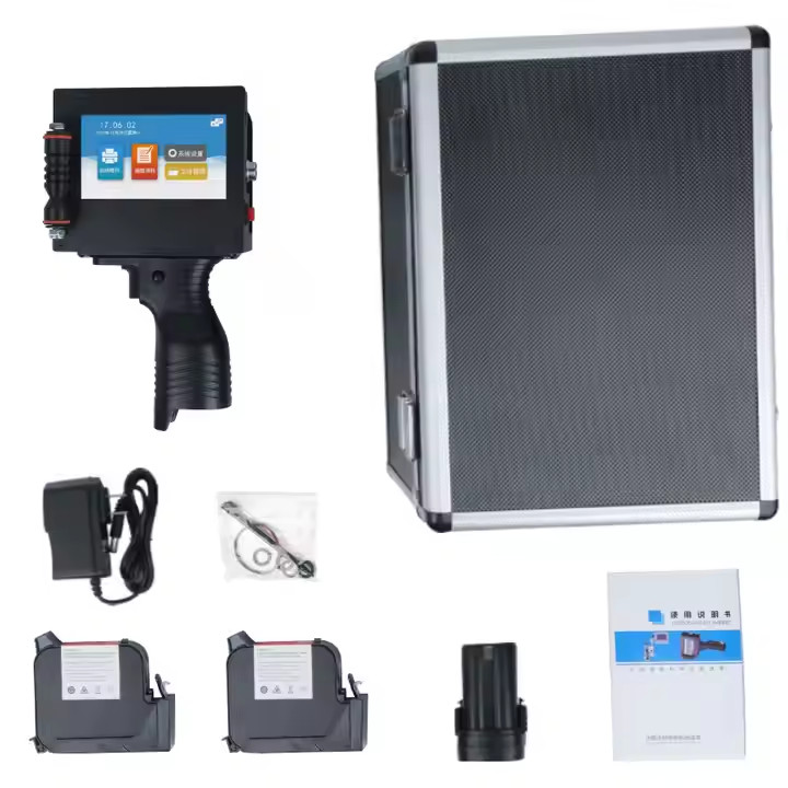 5cm handheld inkjet printer prints text, logo pattern, QR code, variable data