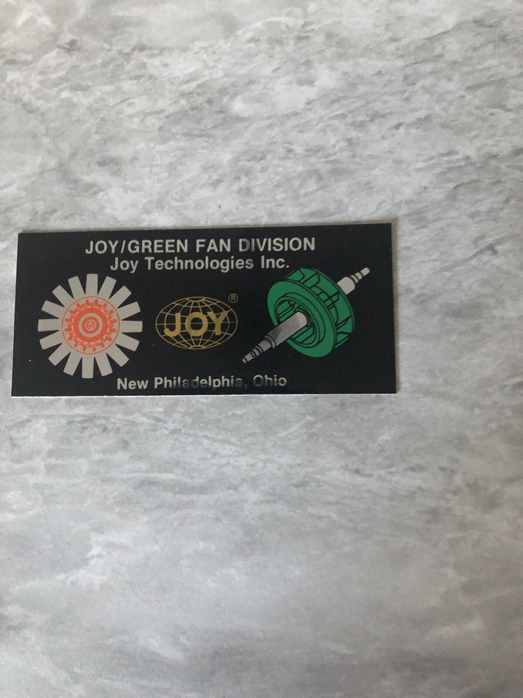 Joy Coal Mining stickers RARE One Here