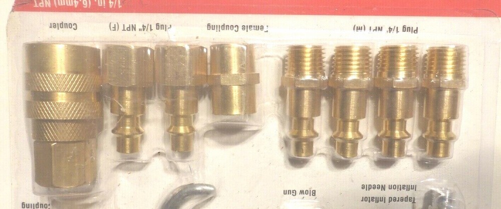 NEW -- CENTRAL PNEUMATIC 17 PIECE AIR TOOL ACCESSORY KIT / Item 68236