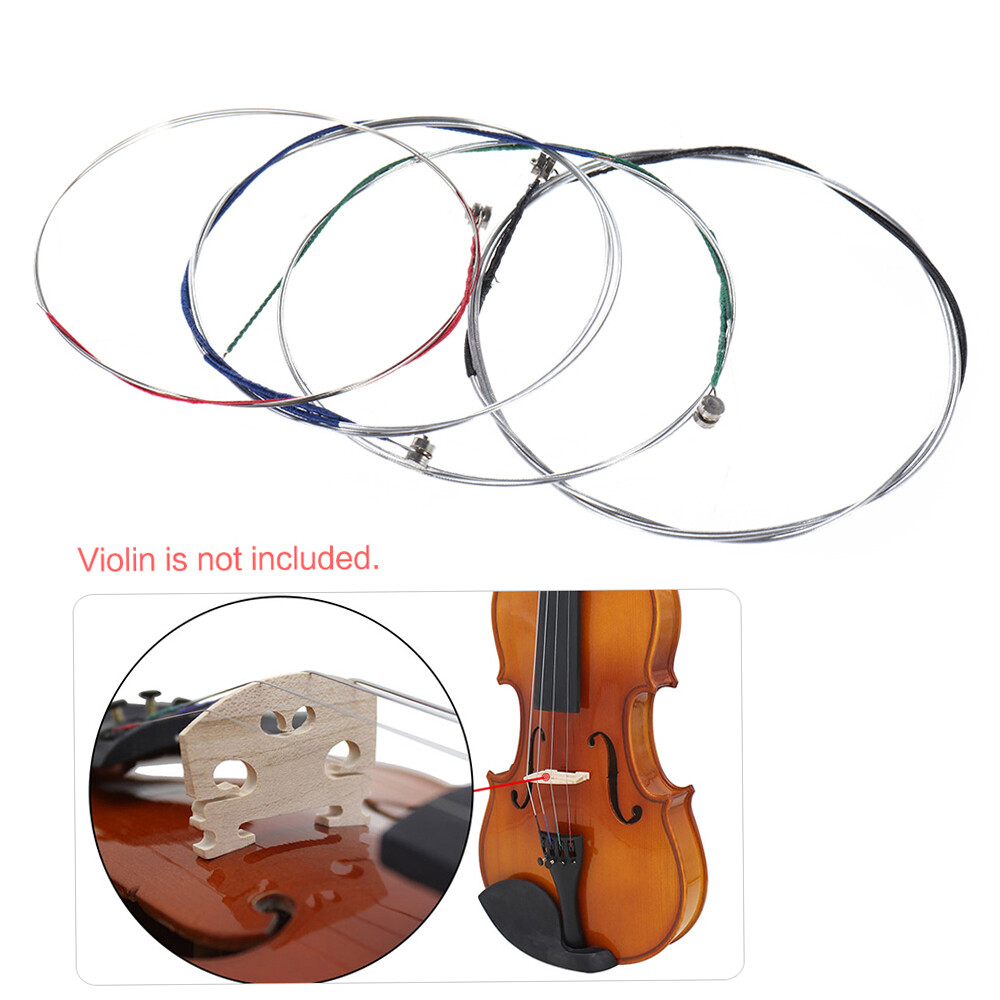 10 Set High Quality Violin Strings for Size 4/4 & 3/4 Violin E A D G String Y4J2