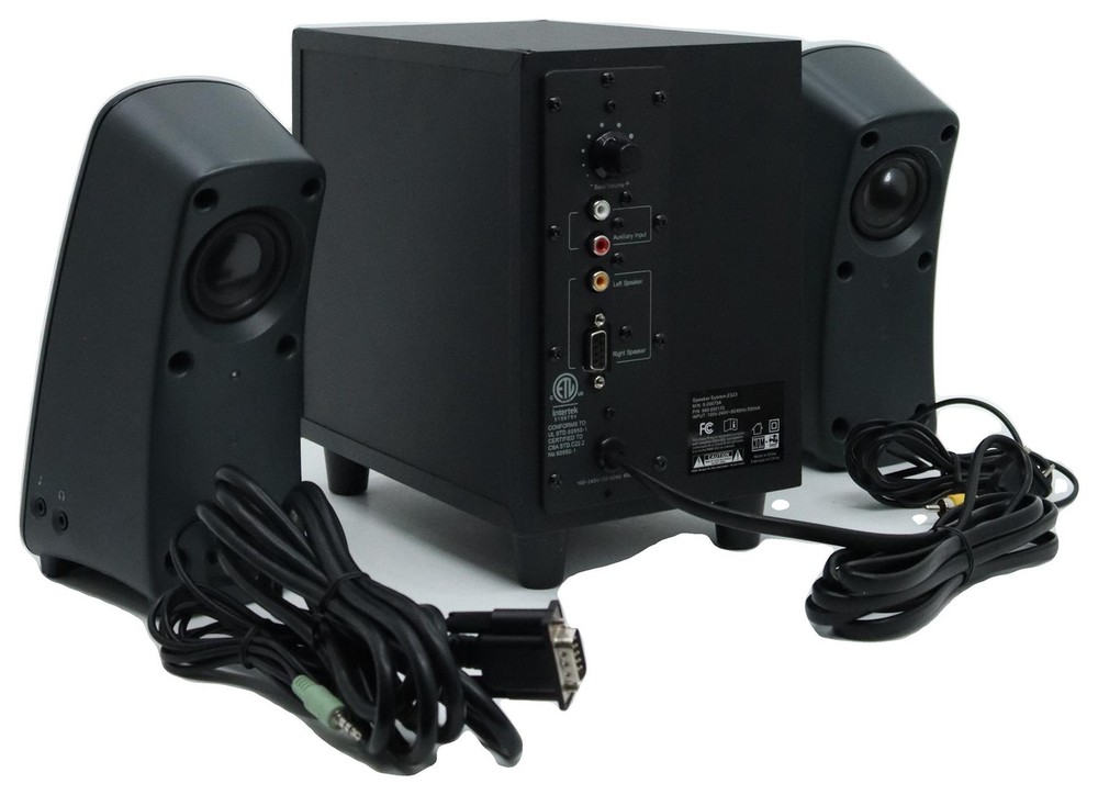 Logitech Speaker System Z323 with Subwoofer check image