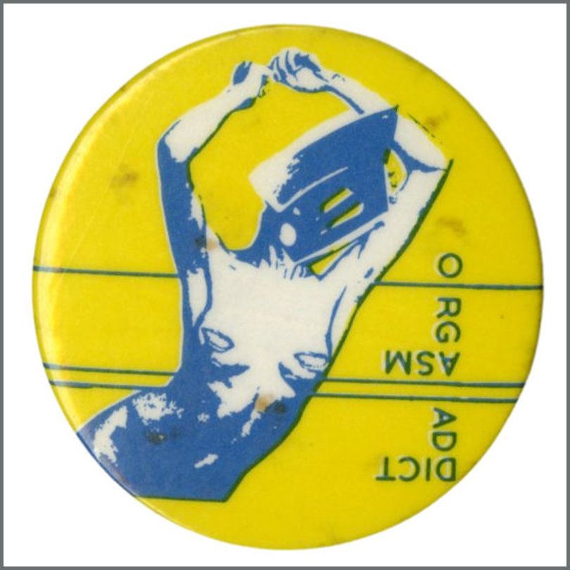 B49384 - The Buzzcocks Orgasm Addict 1977 Pin Badge (UK)