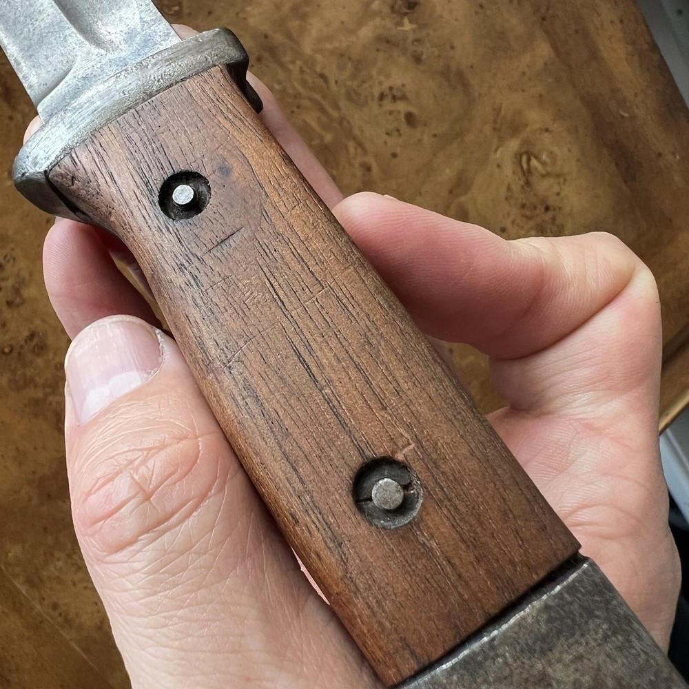 Vintage German WW2 K98 Bayonet 1936 "s" code generation.