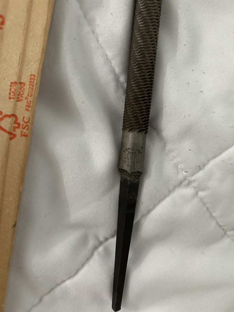 12166 Nicholson 12" Round Second Cut File Single Cut