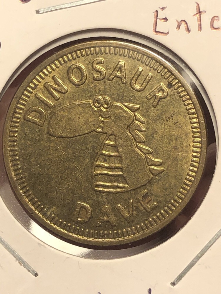 Arcade Token - Dinosaur Dave - Unknown Location