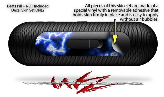 Skin for Beats Pill Plus Electrify Blue Decal Wrap
