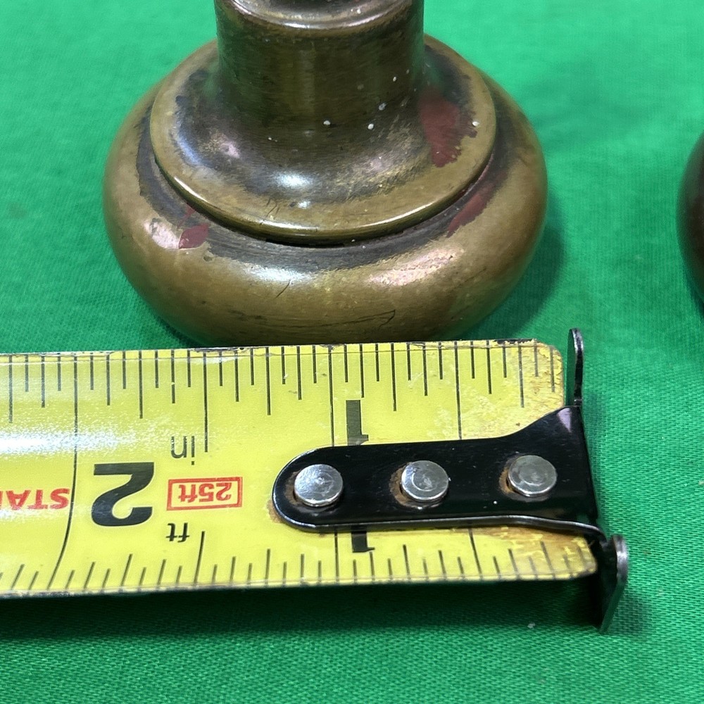 ANTIQUE BRASS DOOR KNOBS & Swivel SPINDLE 2” Knobs