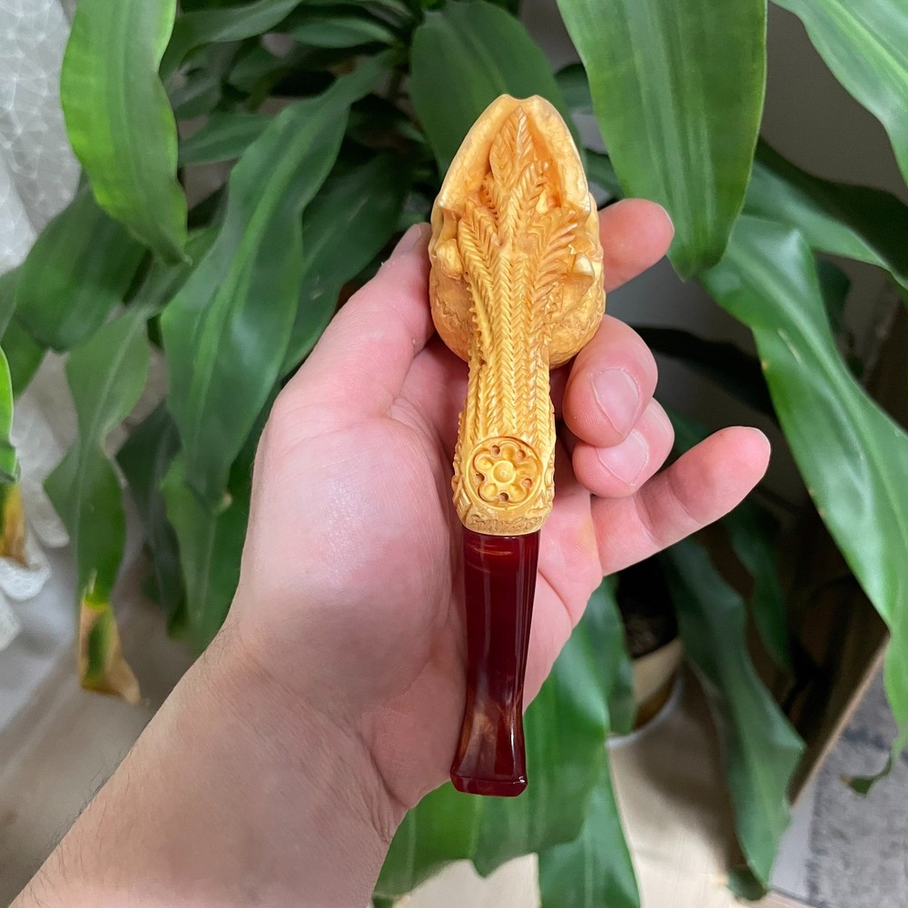 S.Yanik Meerschaum Pipe – Skull