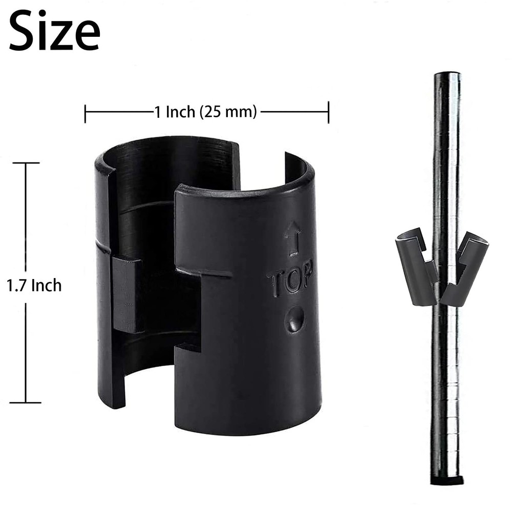 Wire Shelf Clips for 1" Post, 20 Pairs 40 Pieces Wire Shelving Shelf Lock Cli...