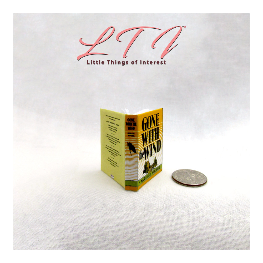 1:6 Scale GONE WITH THE WIND Miniature Playscale Readable Book