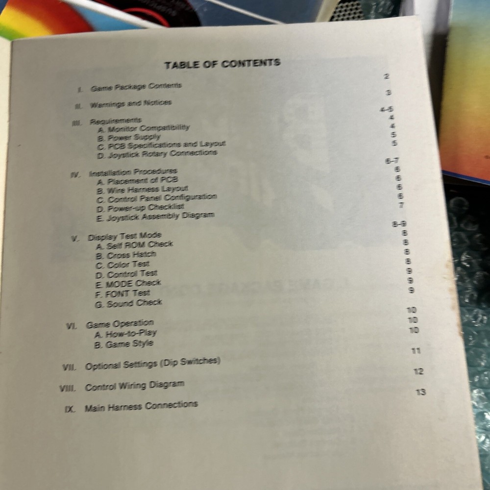 BERMUDA TRIANGLE SNK original arcade video game owners manual