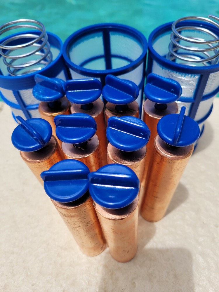 Replace Ten 450g Anodes - 3 Basket -2 SS  Spring- Solar Pool Ionizer Universal