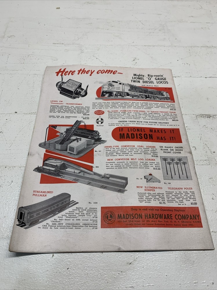 Model Builder 1948 December Lionel Train Magazine