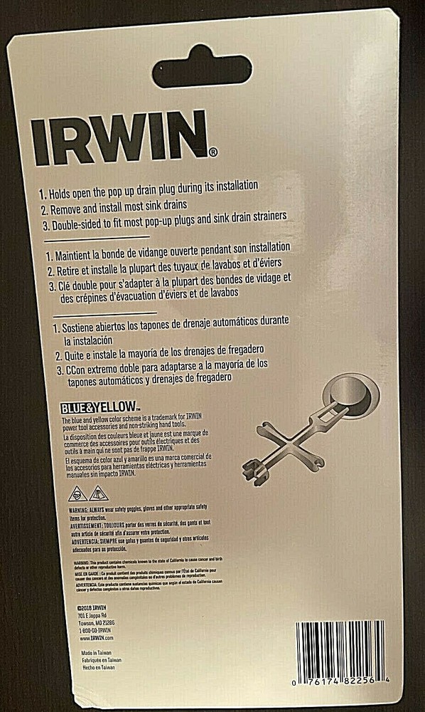 IRWIN Pop up Plug Wrench - IRHT82256 - New