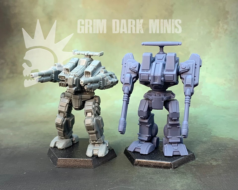 Battletech Scale - Rifleman proxy mech (retro style)