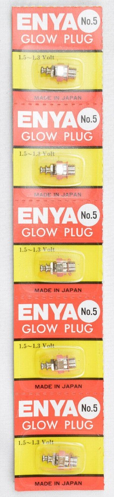 Enya #5 Medium Heat Nitro Glow Plug - 5 Pack