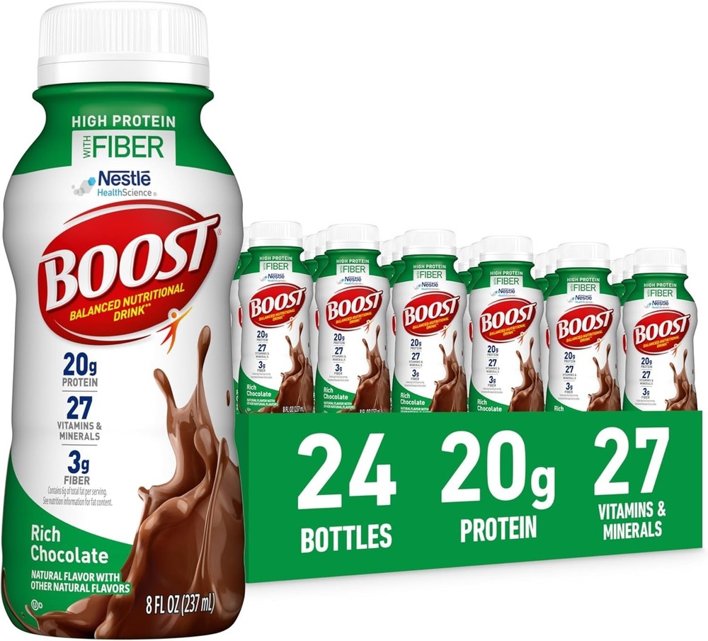 BOOST High Protein with Fiber Ready to Drink Complete Nutritional Drink