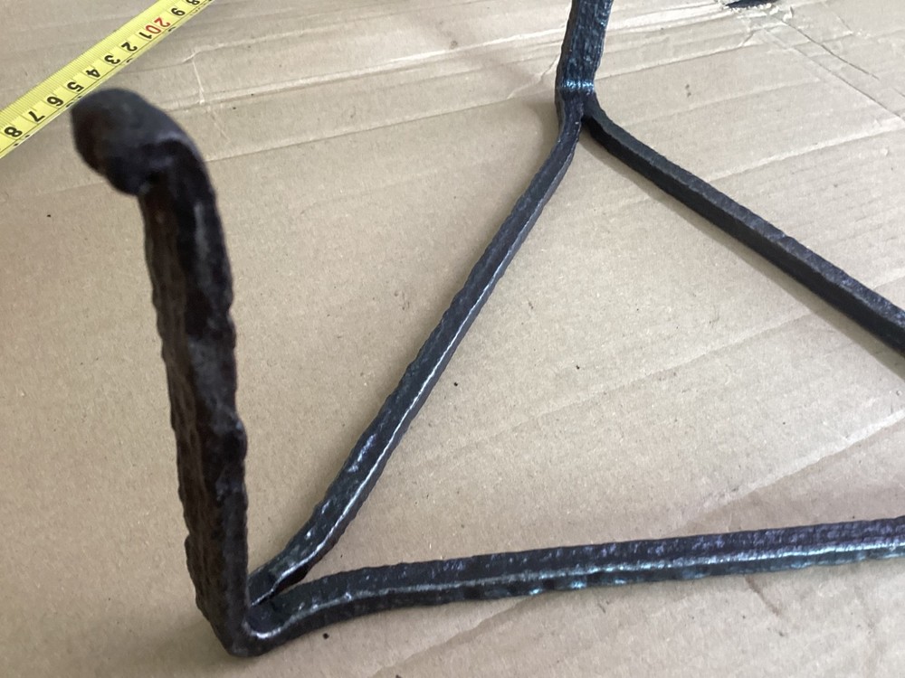 Antique Victorian Wrought Iron Blacksmith Made Campfire Trivet