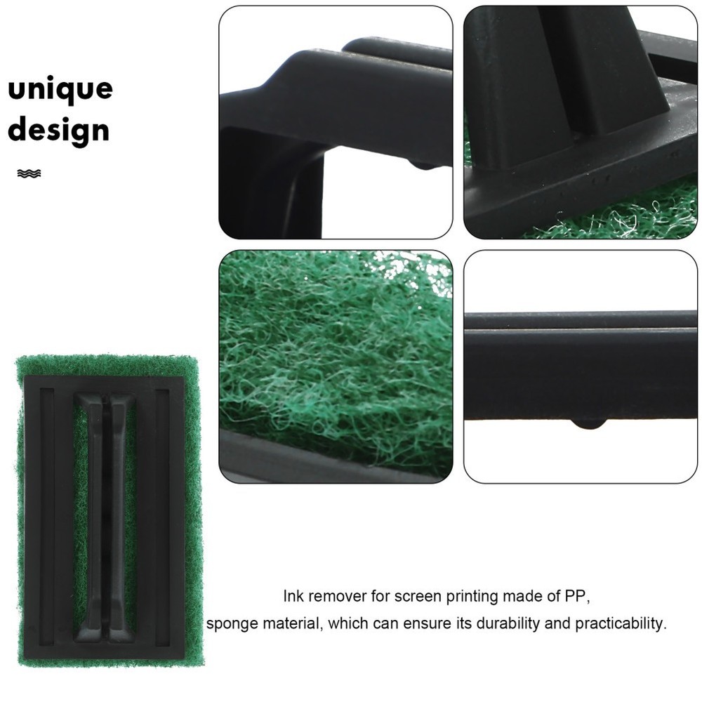 3 Pcs Scouring Pad Brush Screen Cleaning Silk Print Cleaner Screenprinting