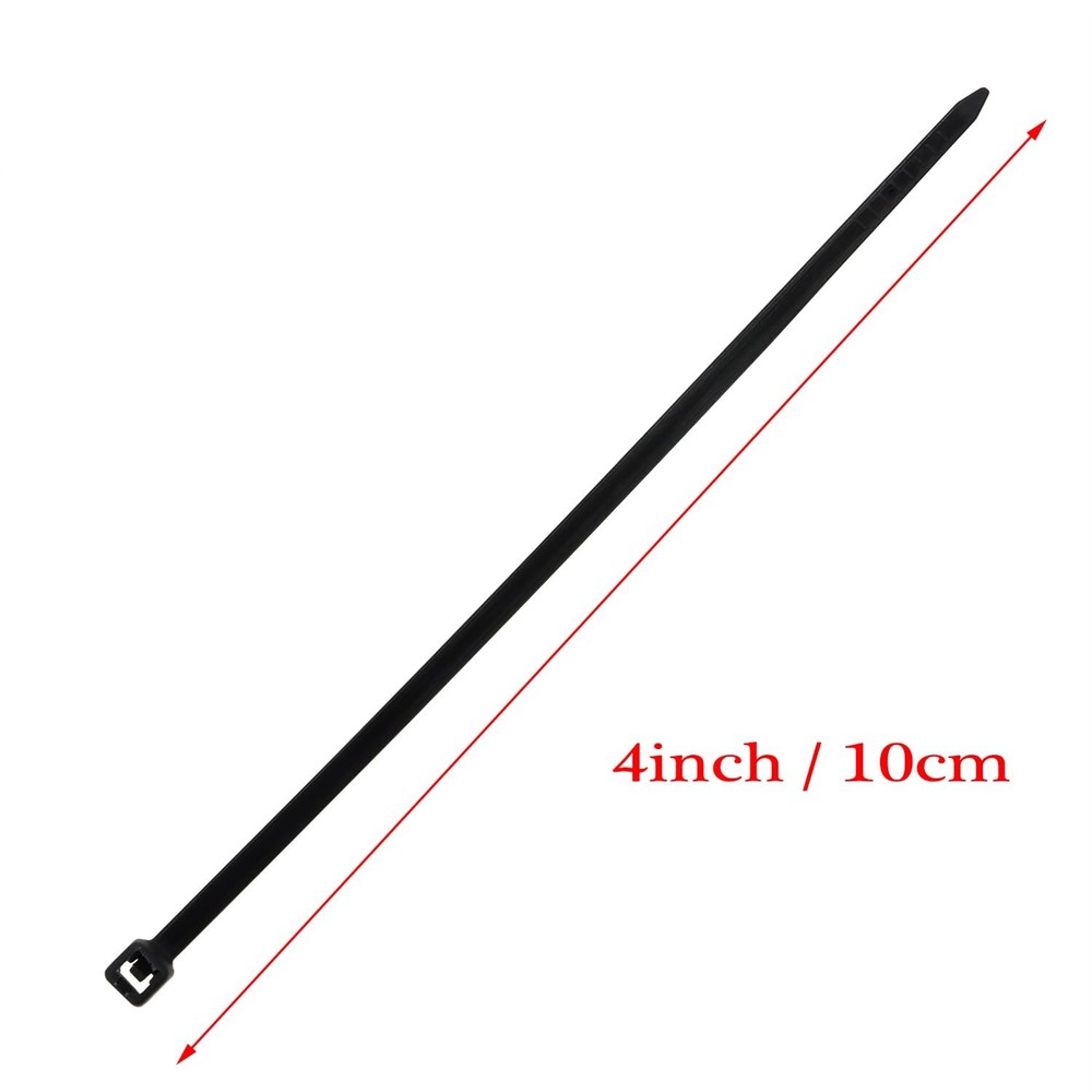 Mini Skater 4 Inch Multi-Color Multi-Purpose Nylon 4 inch, 200pcs Solid Black