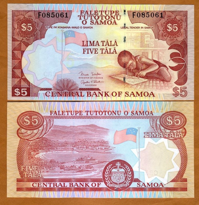 Western Samoa, 5 Tala, ND (2005) P-33 (33b), UNC