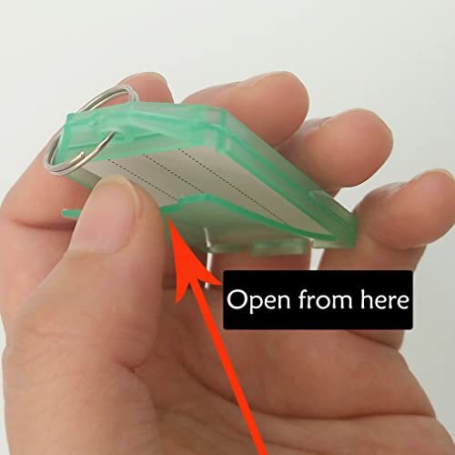 20 Pack Key Ring Tags Key Chains Key Tags with Labels Tough Plastic Key Tags