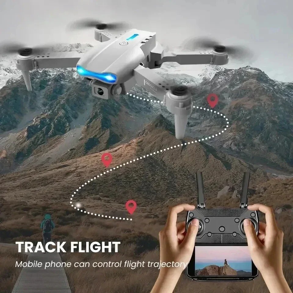 E99 Pro Drone Quadcopter Remote Control Handle Four Axis Aircraft HD 6K