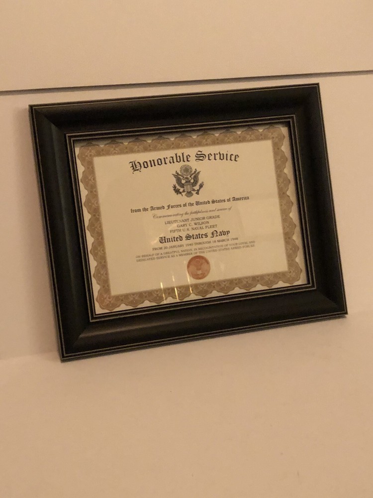 HONORABLE SERVICE ~ U.S. NAVY Commemorative Certificate w/Free Custom Printing