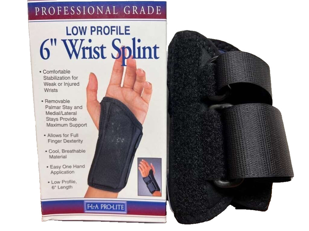 FLA Low Profile 6" Wrist Splint, X-Large, Left