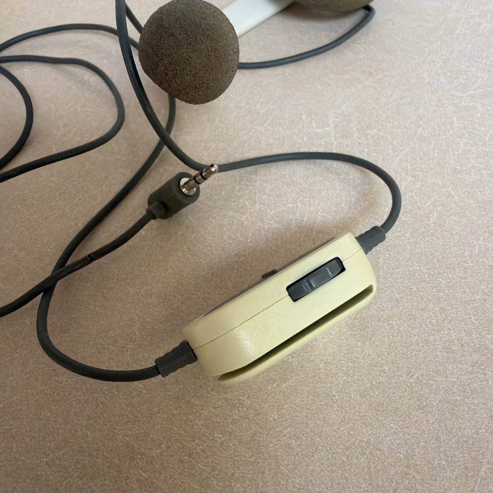 Xbox 360 Headset Headband Microphone Gray & White Untested