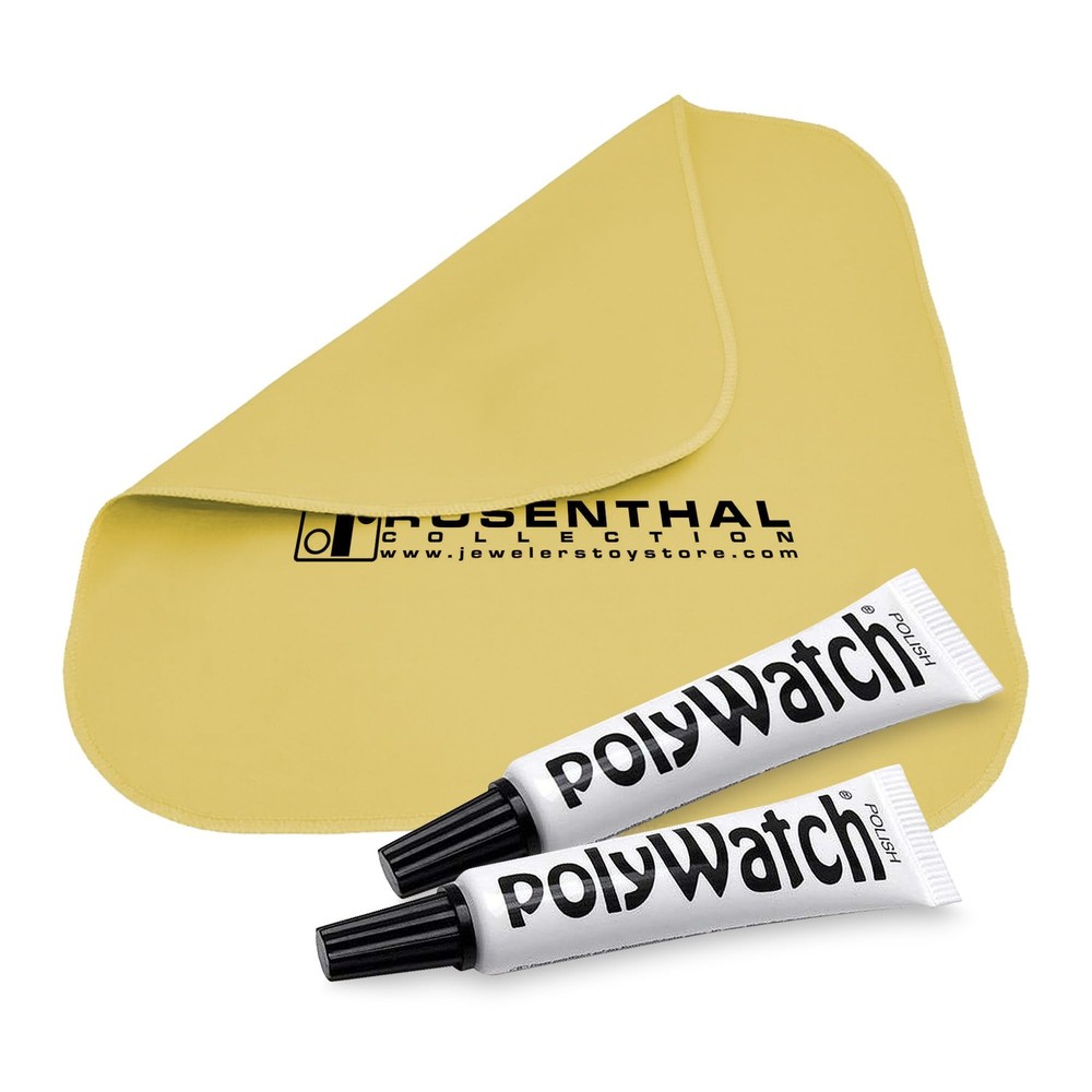 Rosenthal PolyWatch Plastic Watch Scratch Remover Polish with Microfiber Clot...