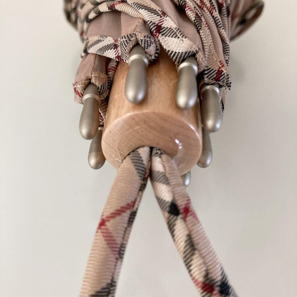 Burberry Parasol Beige UV Protective Umbrella Fully Functional Authentic