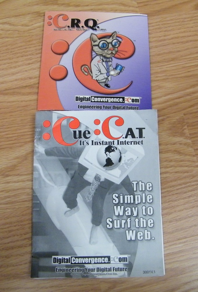 Vintage C.R.Q PS/2 Barcode Reader Cat Optical PC Digital Convergence **READ**