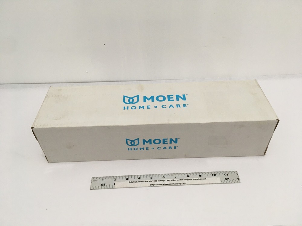 (1) NEW Moen Home Care 16" Grab Bar with Shelf - BRUSHED NICKEL - R2356DBN