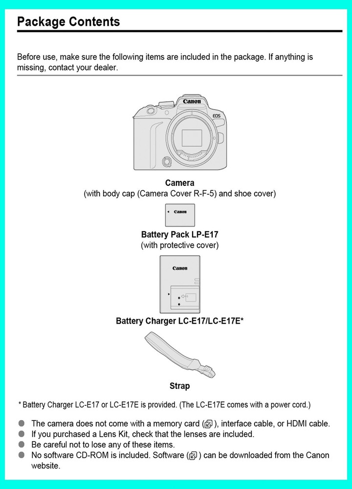 Canon EOS R10 Instruction Owners Manual EOSR10 Book Advanced User Guide