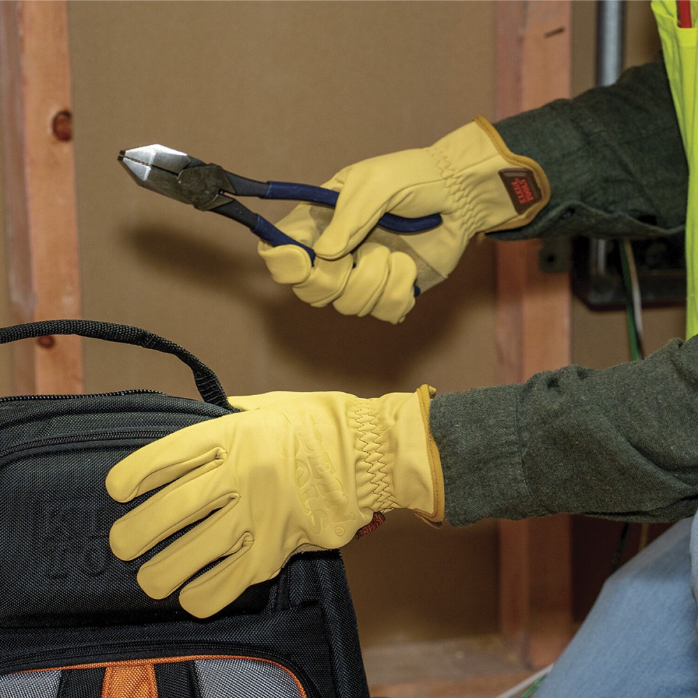 Klein Tools 60602 Cowhide Leather Gloves, Small