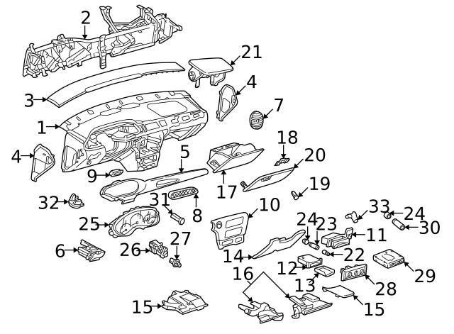 Genuine GM Compartment 22614435