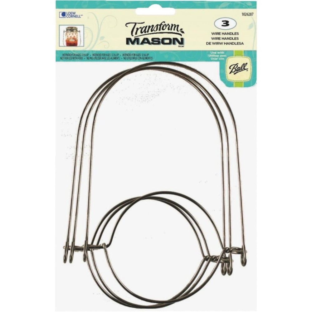 Loew-Cornell Transform Mason WIRE HANDLES - 3 pcs