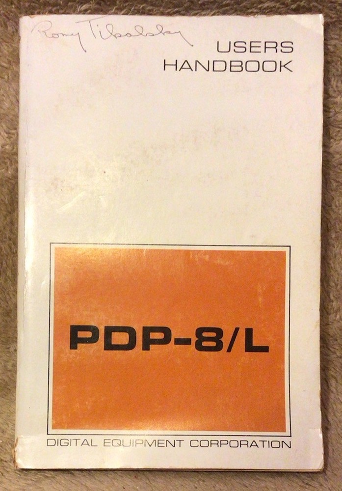 DEC  PDP-8/L Users Handbook Original 1968 Digital