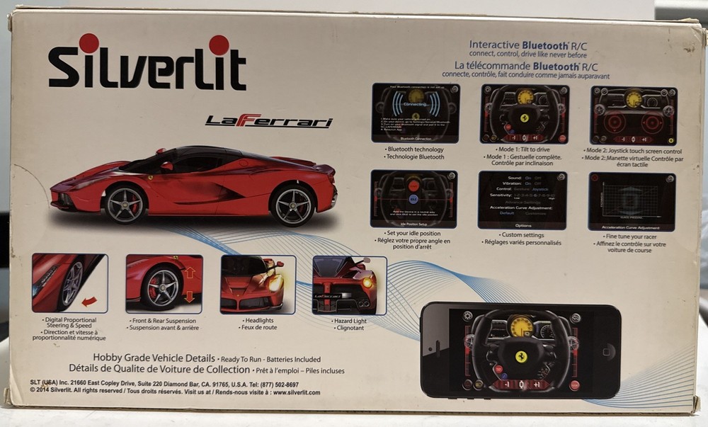 Silverlit Interactive iPhone Bluetooth RC Car - Red LaFerrari 1:16 Scale Ferrari