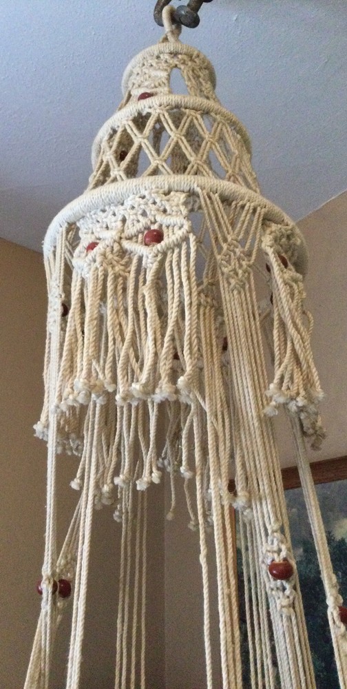 Huge Vintage Macrame Plant Hanger 80”