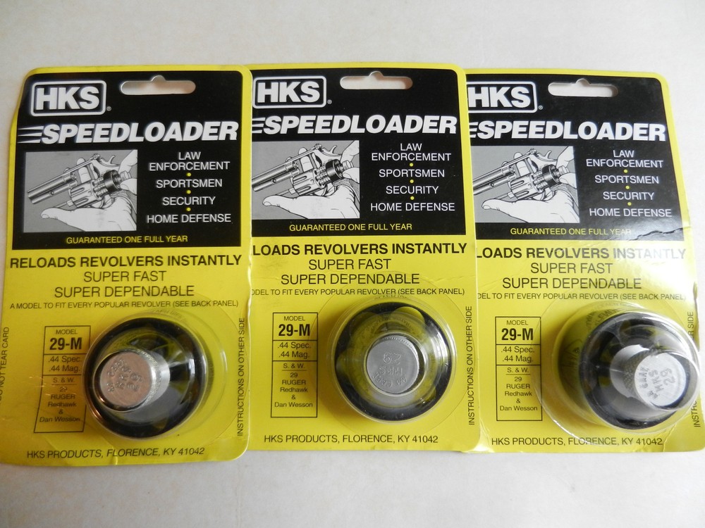 HKS Speedloader; 29-M; 6-Shot; 3 Pack; 44 Spec, 44 Mag; Fast & Dependable