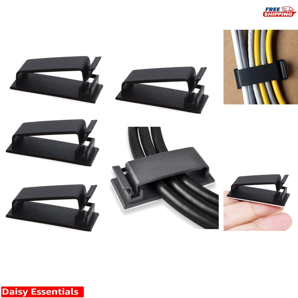 Eco-Friendly Polyamide Cable Management Clips - 50 Count for Ultimate Order