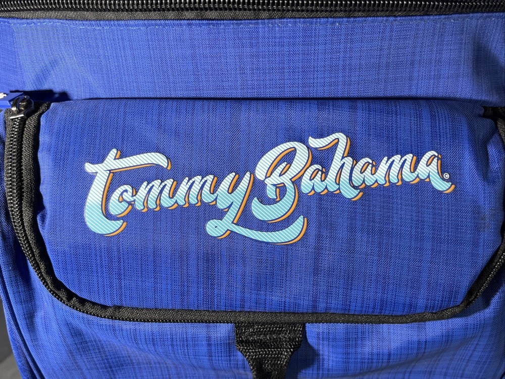 Tommy Bahama 2 Piece Cooler Set Backpack Rolling Party Picnic Blue