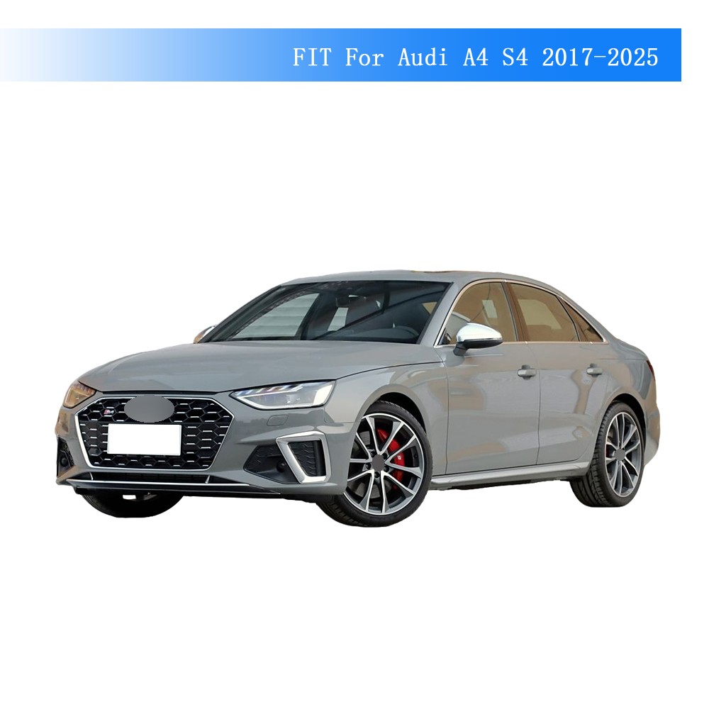 Glossy Black Chrome Delete Window Trims For Audi A4 S4 2017-2025