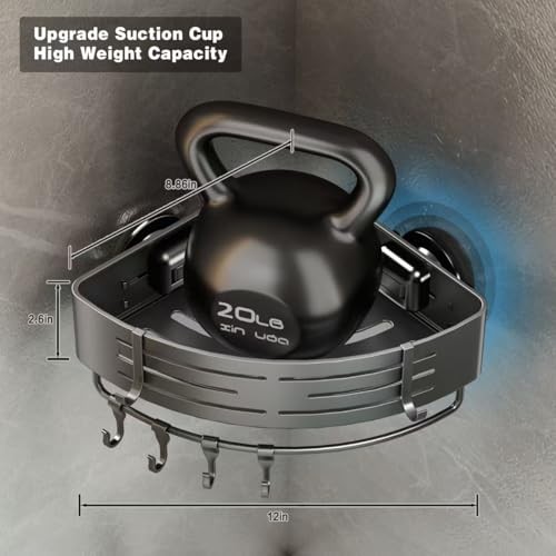 Corner Shower Caddy Suction Cup, 2 Pack Corner Suction Cup Triangle-2 Pack