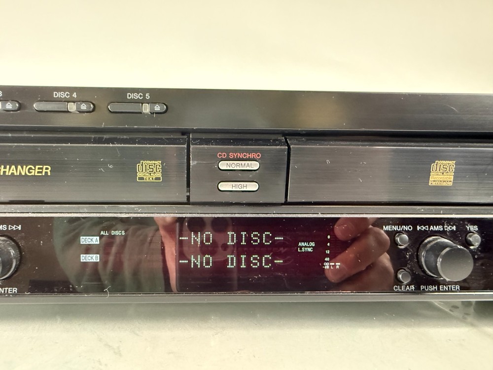 Sony RCD-W500C 5 CD Changer & CD Recorder Player